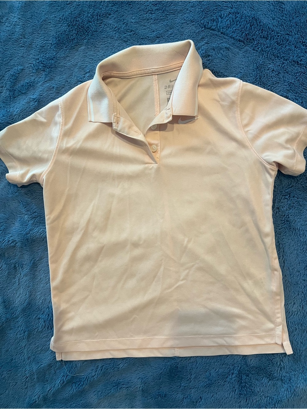Nike Girls Pale Pink Polo Jersey